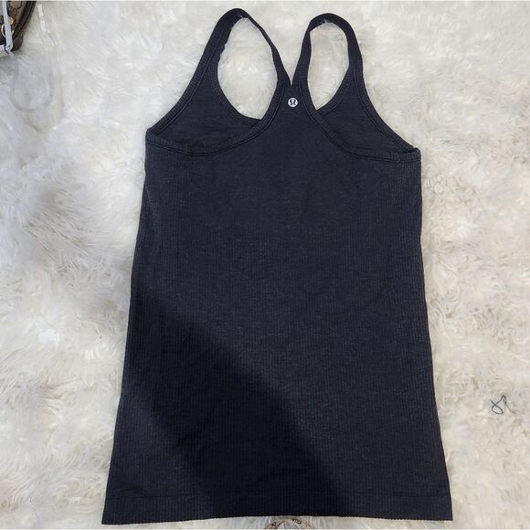 Lululemon charcoal  ribbed racer back size 4-6 - Picture 3 of 7